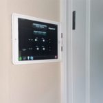 home automation iPad control on wall magnetic charger