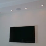 Surround sound ceiling mounted speakers