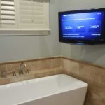 bathroom wall mounted tv